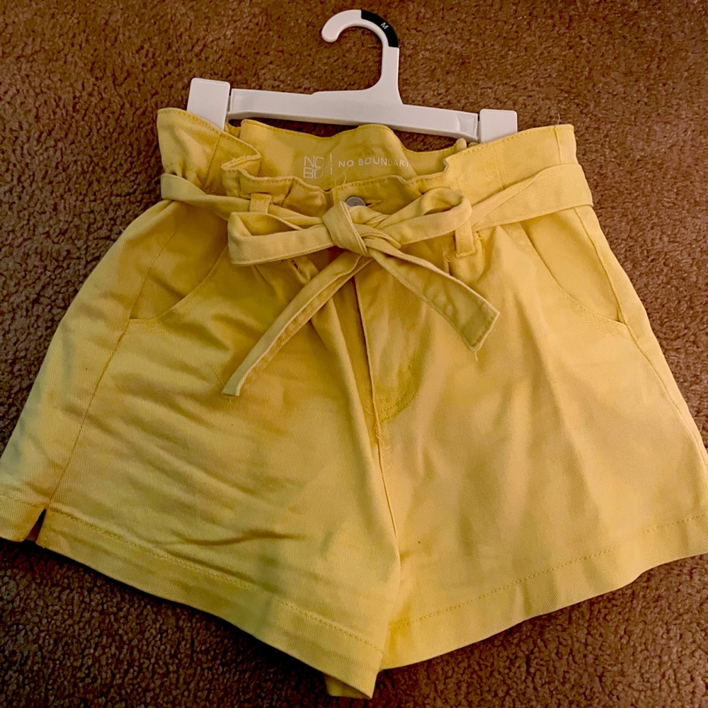Yellow Tie shorts